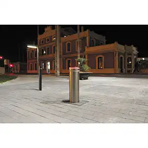 High security stainless steel car parking automatic remote control rising bollard