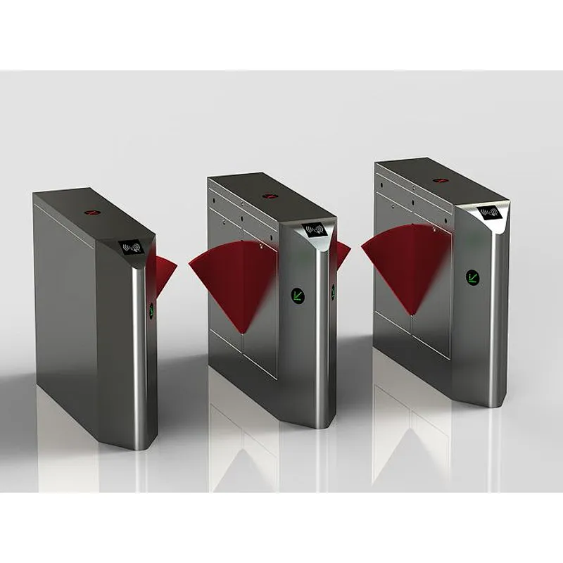 Automatic Crowd Security Access Control FlapTurnstile With ID Card Reader And Face Recognition