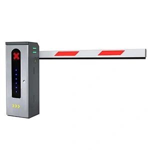 Vehicle parking lot system remote control boom barrier