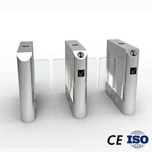 12 Years China Factory Turnstiles Supplier RFID Sliding Gate Design with LED Light