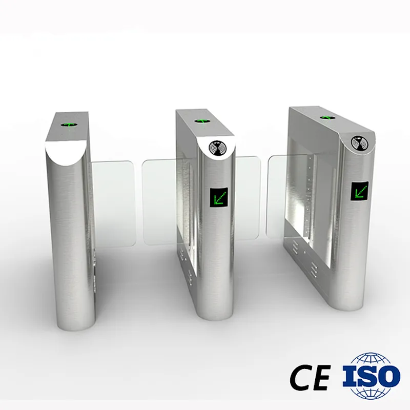 12 Years China Factory Turnstiles Supplier RFID Sliding Gate Design with LED Light