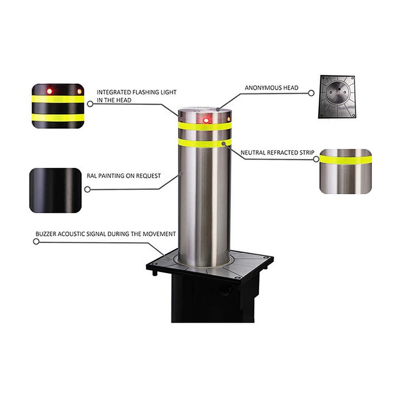New Design Automatic Flexible Bollards For Traffic Control And Safty Protection