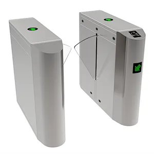 China Factory Flap Turnstile System QR Code Reader Wing Turnstile ESD Auto Gate in Malaysia