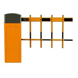Automatic 2 level boom fence barrier gate/3 Fence Automatic Traffic Barrier/90 degree folding arm boom barrier
