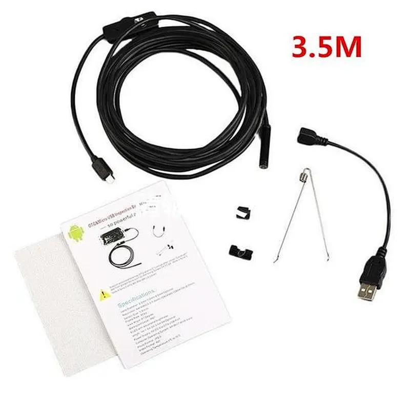 5.5MM 1MP HD 3 in 1 USB Wireless Endoscope with 5M soft cable (can be used with mobile phones)