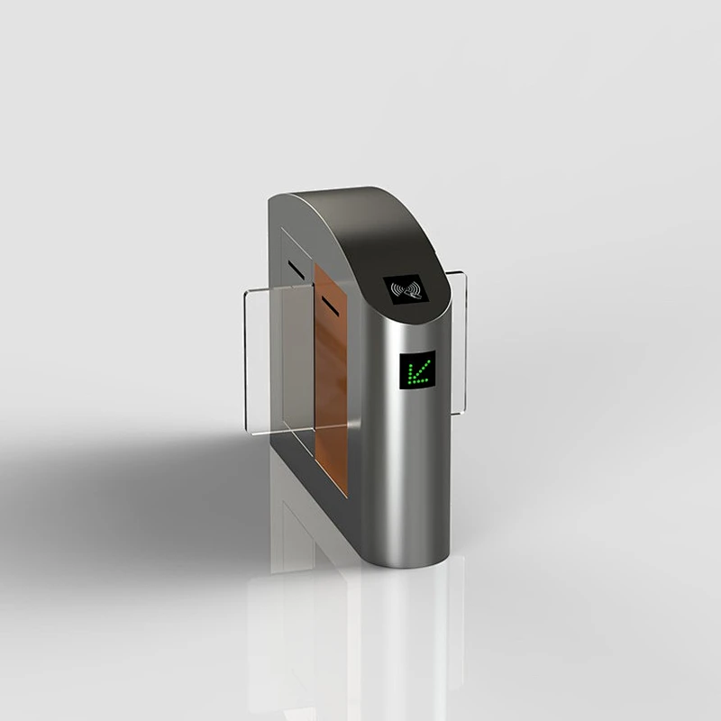 High intelligence security RFID gym entrance and exit electric swing barrier gate turnstile