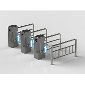 Exit and Entrance Control System Swing Turnstile 304# Stainless Steel Entrance Gate