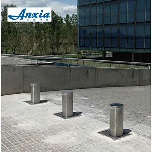 Auto remote control traffic stainless steel pipe outdoor LED bollard