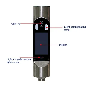 5 People Same Time Remote Recognized 5-inch 10000 Capacity Free Software Face Recognition Time Attendance