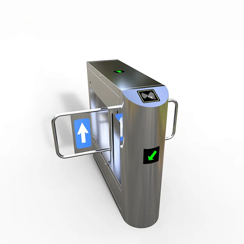 High Speed Automatic Sliding TCP IP Barrier Gate Retractable Swing Turnstile
