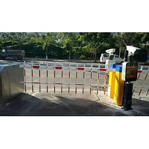 Steel Traffic Road Gate Retractable Fence / Retractable Barrier