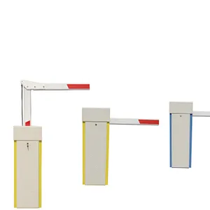 Automatic boom parking barrier gate with LED light arm for traffic control solution