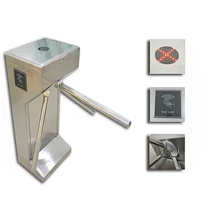304 Stainless Steel Vertical Security Access Control High Speed Tripod Turnstile