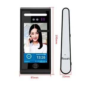 2019 Face Recognition Equipment Android 8.1 Touch Screen Face Verification Time Attendance Access Control