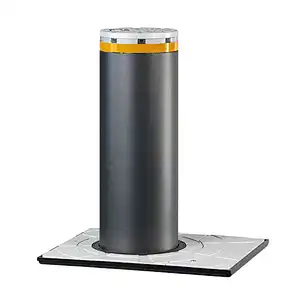 Security retractable road block barriers automatic rising bollard