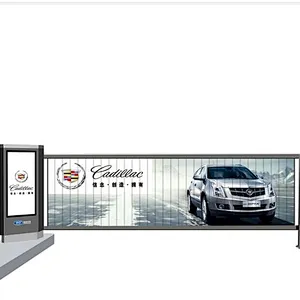 Advertising Auto Car Parking Lot Road Traffic Boom Barrier Gate with LED Light