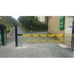 Factory Direct Magnetic Automation Orange Parking Boom Fence Barrier Gate