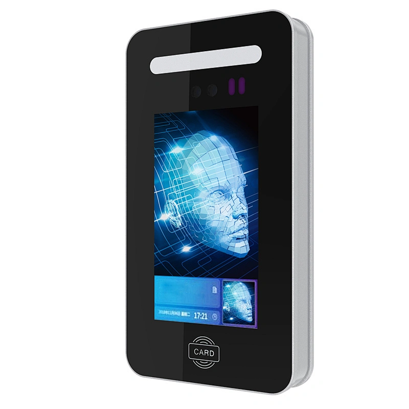 Live Detection Facial Recognition Face Reader on Turnstiles or Glass Door for Time Attendance and Access Control System