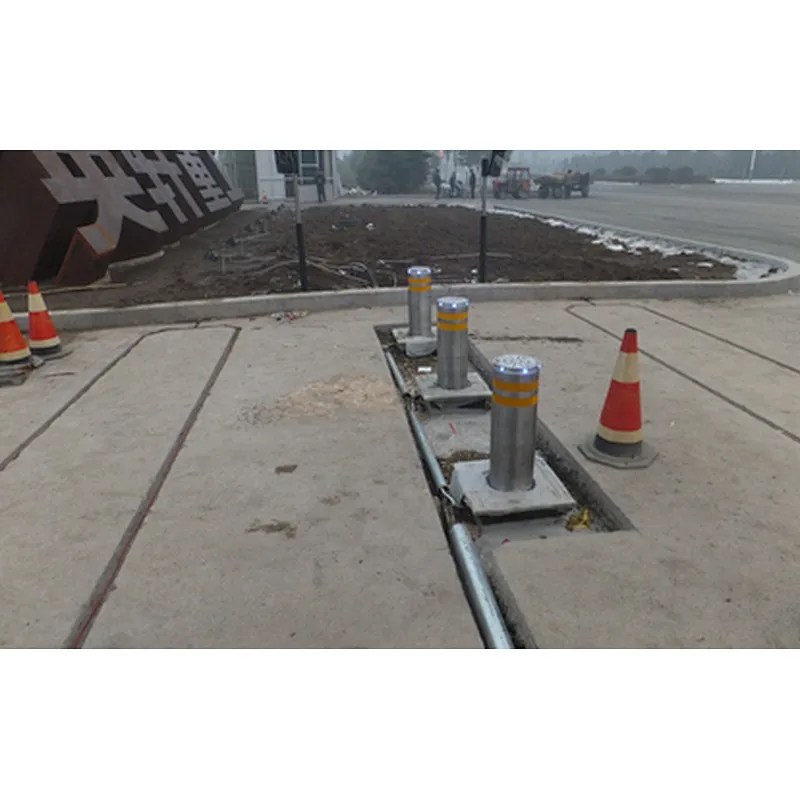 Best Selling Led Stainless Steel Hydraulic Automatic Retractable Traffic Safety Road Bollard
