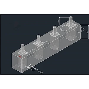 Security retractable road block barriers automatic rising bollard