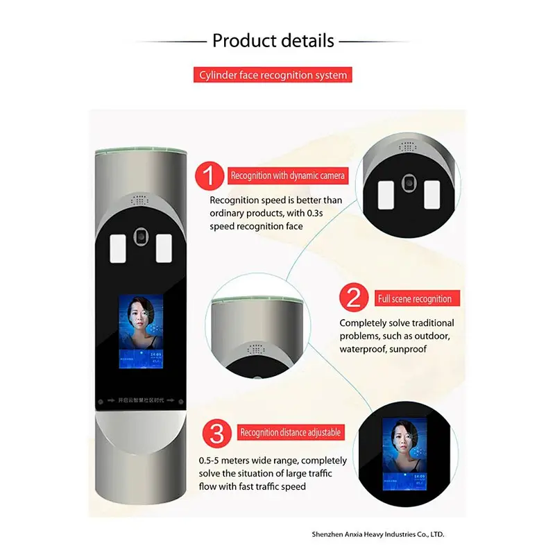Face Recognition Lock Door Control System Attendance Device