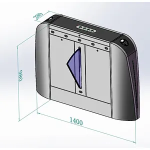 Factory Cheap Price OEM ODM Flap Barrier Gate Access Control Digital Turnstile