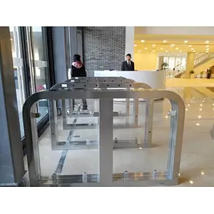 12 Years China Factory Turnstiles Supplier RFID Sliding Gate Design with LED Light