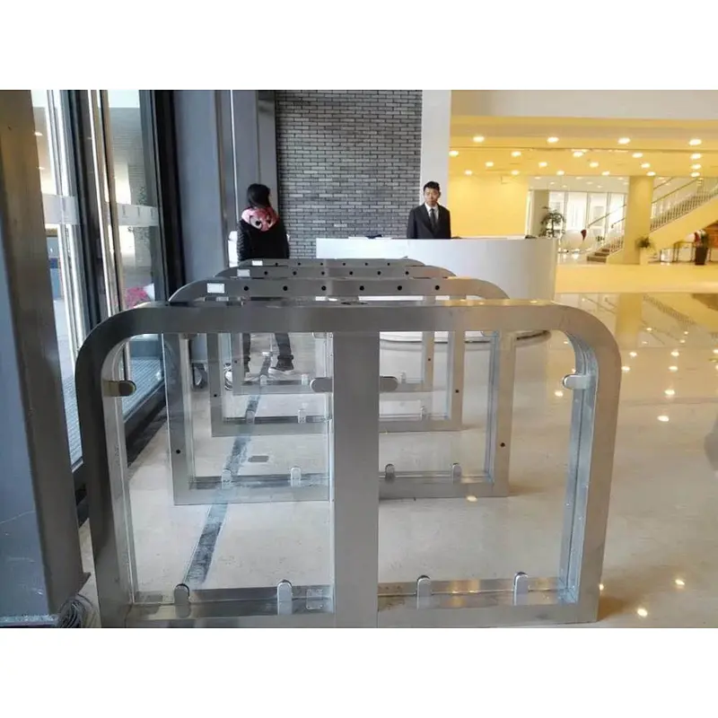 12 Years China Factory Turnstiles Supplier RFID Sliding Gate Design with LED Light