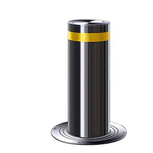 Automatic Retractable Parking Hydraulic Rising Bollard for Hotel/Hydraulic Bollards With Controller Box