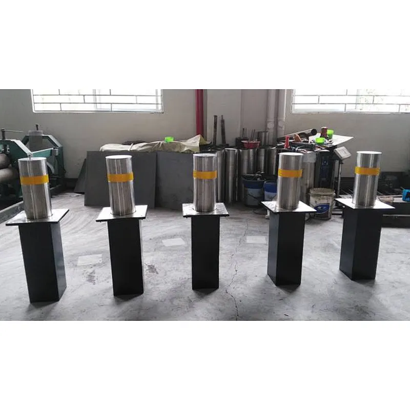 bollard/304/EXW price Automatic retractable parking hydraulic rising bollard for hotel/ led bollard light