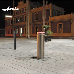 Automatic remote control electric road blocker bollards with 6 mm case