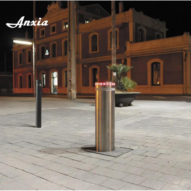 Automatic remote control electric road blocker bollards with 6 mm case