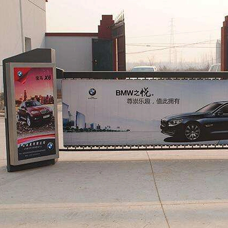 New innovative car park barrier boom advertising barrier gate with light box