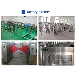 Luxury Security Control Glass Flap Turnstile for Airport and Metro/CE approved high-tech barcode scanner electronic turnstile
