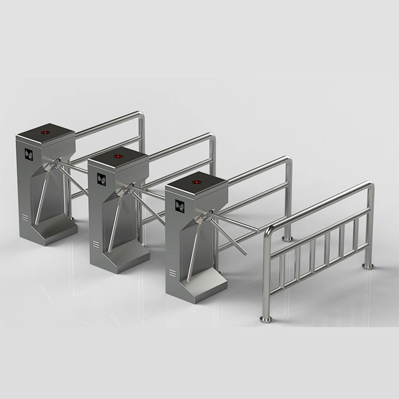 Buy RFID Access Control System Tripod Turnstile Gate Bridge With Fingerprint Lock