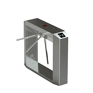 Automatic Pedestrian Waist High 304 Stainless Steel Tripod Swing Turnstile with RFID Card Tripod Turnstile Gate
