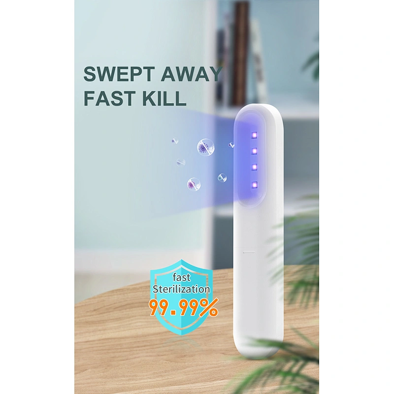 Newest Ultraviolet Lamp baby handheld uvc sterilization uv light sanitizing wand sterilizer for kitchen travel