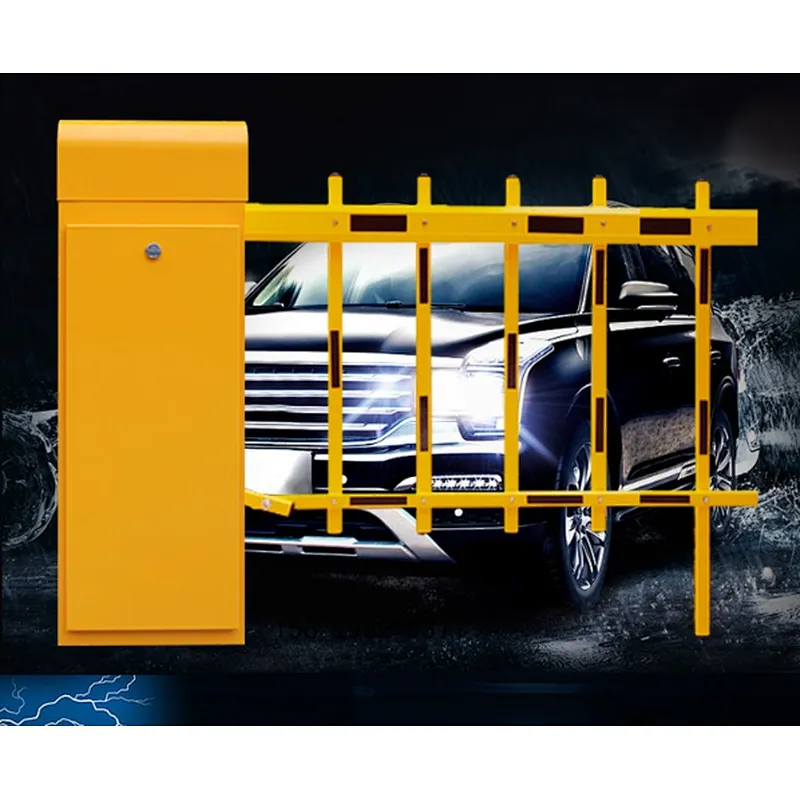 Factory Direct Magnetic Automation Orange Parking Boom Fence Barrier Gate