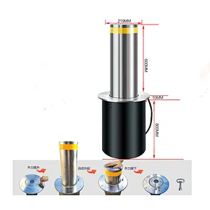 Hot sale Semiautomatic Rising bollard
