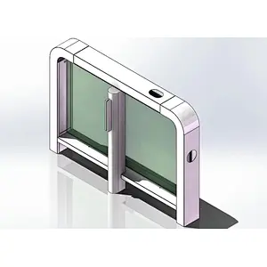 CE Approved Pedestrian Control Security 304 Stainless Steel RFID Reader Gate Turnstile