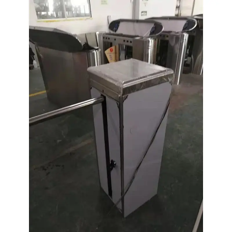 Vertical Intelligent Security Protection Single Arm Swing Barrier Gate Turnstile for Supermarket Entrance