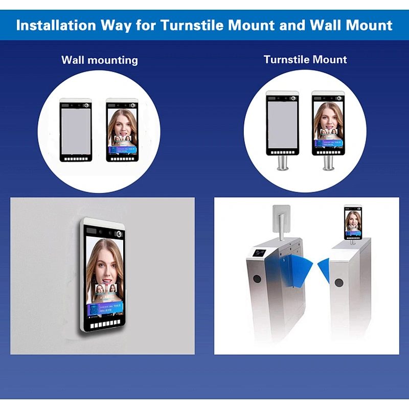 7 inch Non-contact Wireless Touch Screen Facial Recognition Access Control System