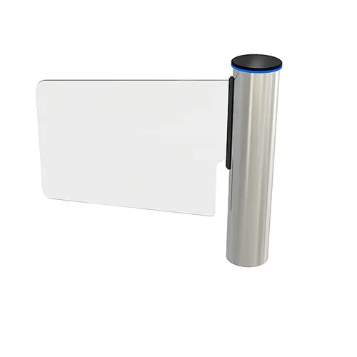 OEM New 304 Stainless Steel Supermarket Telescopic Tubular Swing Barrier Gate Design