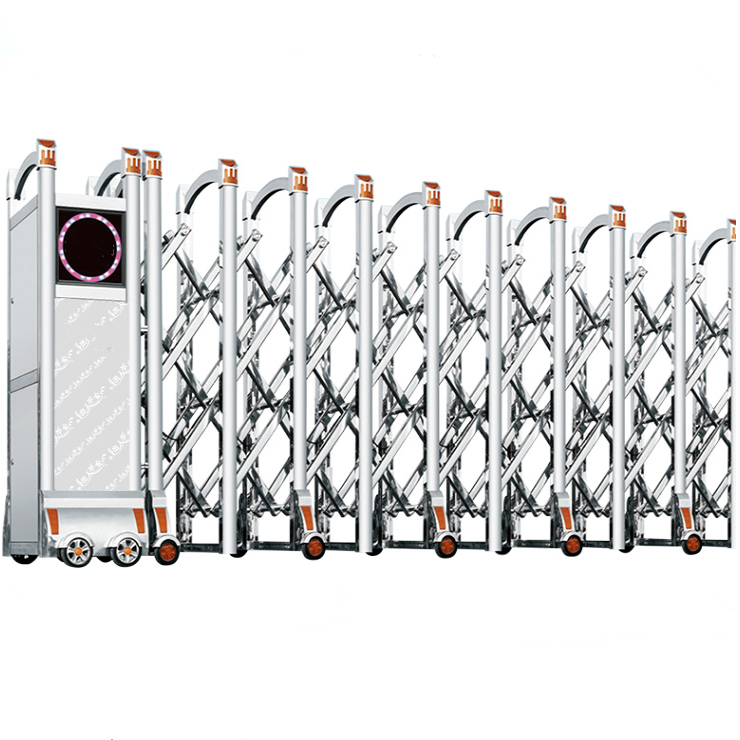 Factory School Main Gate Driveway Design Automatic Retractable Folding Collapsible Gate