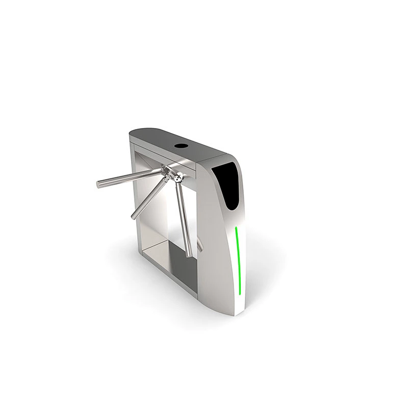 Waist height esd barcode reader face recognition tripod turnstile