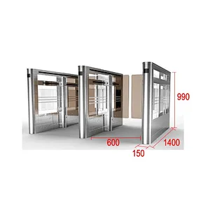 2020 Biometric Facial Recognition Automatic Detect Terminal Speed Gate Access Control System