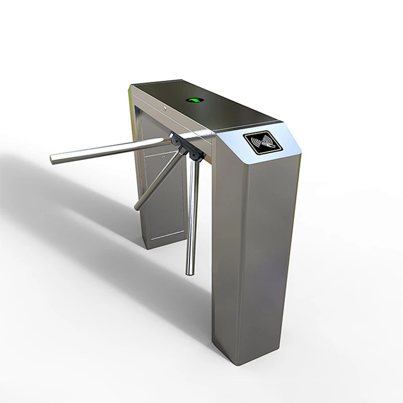 Smart Tripod Turnstile Barrier Entrance with Biometric Access Control System