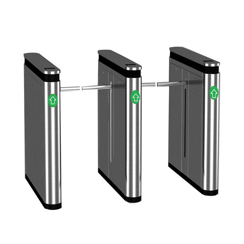 Entrance Access Control System SS304 Stainless Steel Drop Arm Barrier/Optical One Arm Turnstile