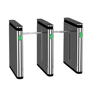 Entrance Access Control System SS304 Stainless Steel Drop Arm Barrier/Optical One Arm Turnstile