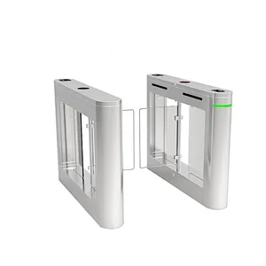 New  2020 Double core  double swing glass door automatic fast speed gate swing barrier turnstile door